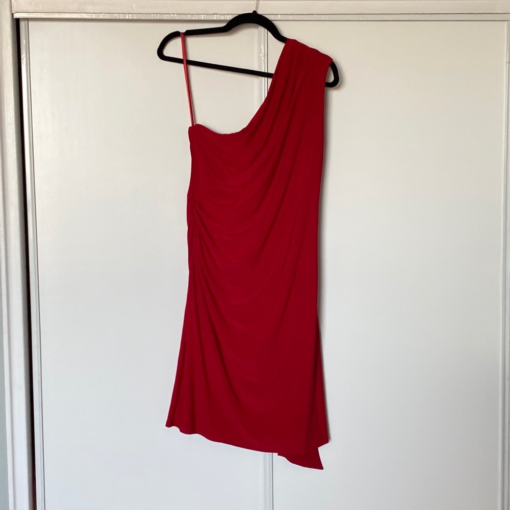 Lauren dress one shoulder with shoulder sash